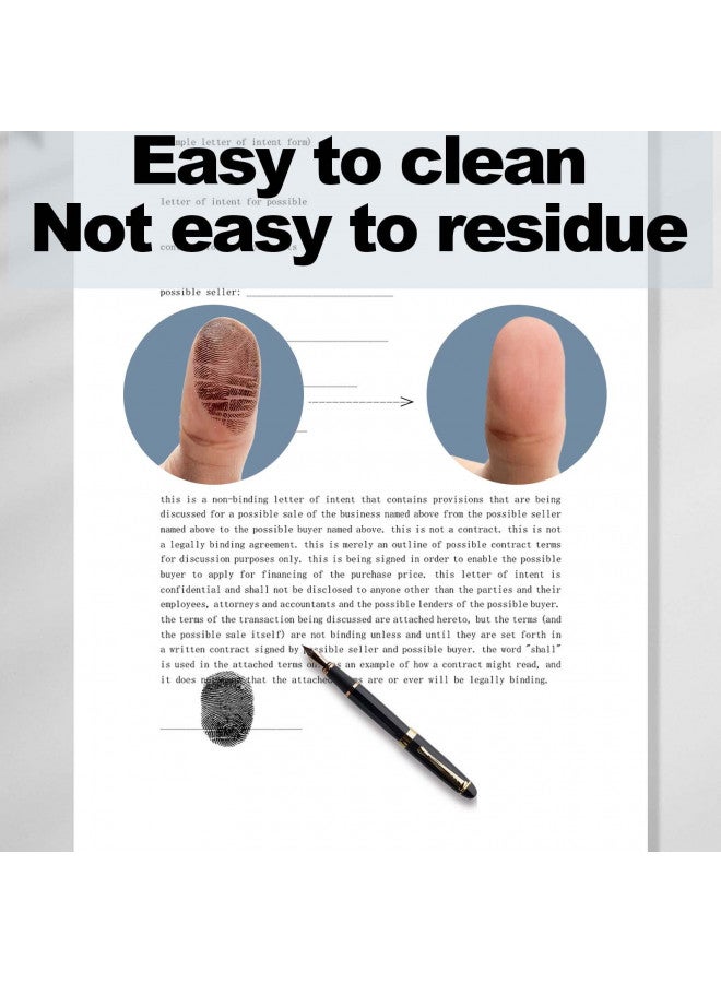 keepsweat Fingerprint Ink Pad,Black Thumbprint Ink Pad for Notary Supplies Portable Fingerprint Kit for Identification Security ID Fingerprint Cards Law Enforcement Fingerprint Stamp Ink Pad - Image 3