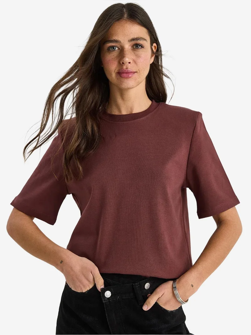 بيانكو لوتشي تي شيرت برقبة دائرية مبطن من لوكسي