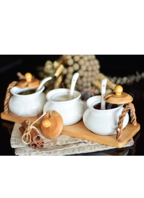 Desta 3 Jars Spice Container With Tray