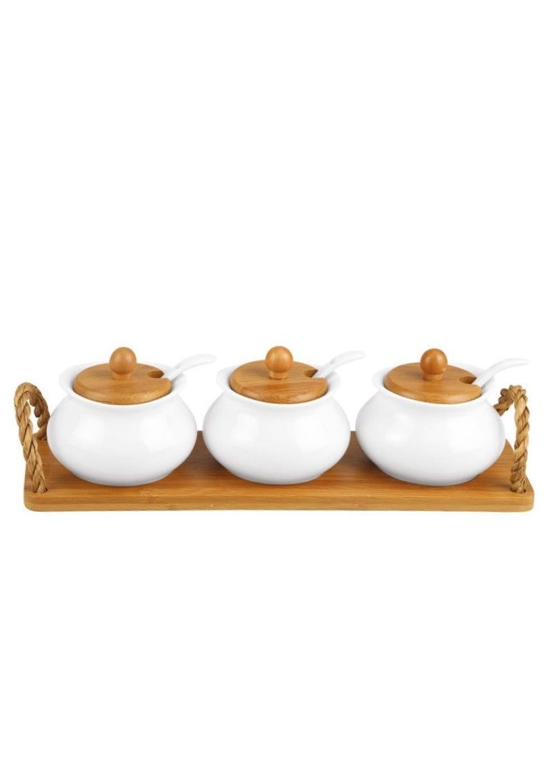 Bambum - Desta 3 Jars Spice Container With Tray - Image 1
