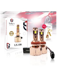 Toby's Toby's LX150 H8/H11 2 Pieces Car LED Headlight Original 150W/piece & 300 W Pair Power 15000/piece Lumens With Color Temperature 6500K  - Image 3