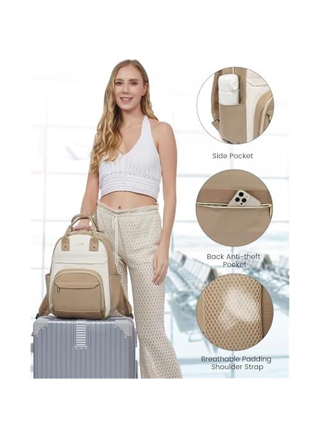 Arabest Mini Backpack Purse for Women, Small Backpack Bag, Light Weight Stylish Backpack for Daily Travel, Khaki-Beige-Light brown - Image 4