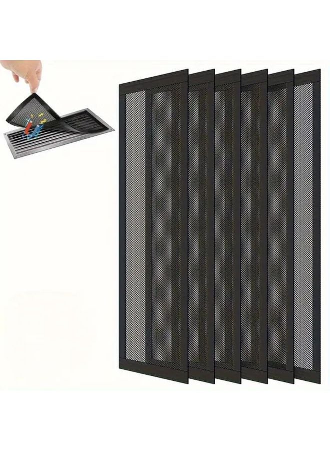 6 قطع أغطية فتحات تهوية مغناطيسية بيضاء ثقيلة 4 × 10 بوصة تركيب بدون أدوات - Image 4