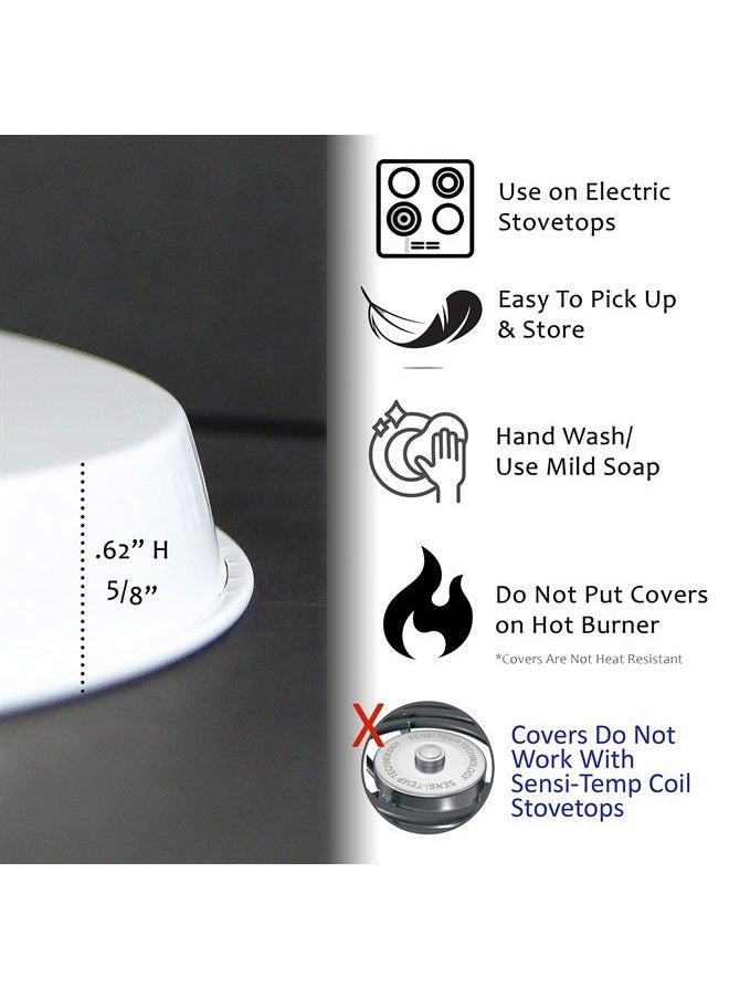 Reston Lloyd Electric Stove Burner Covers, Set of 4, Almond 