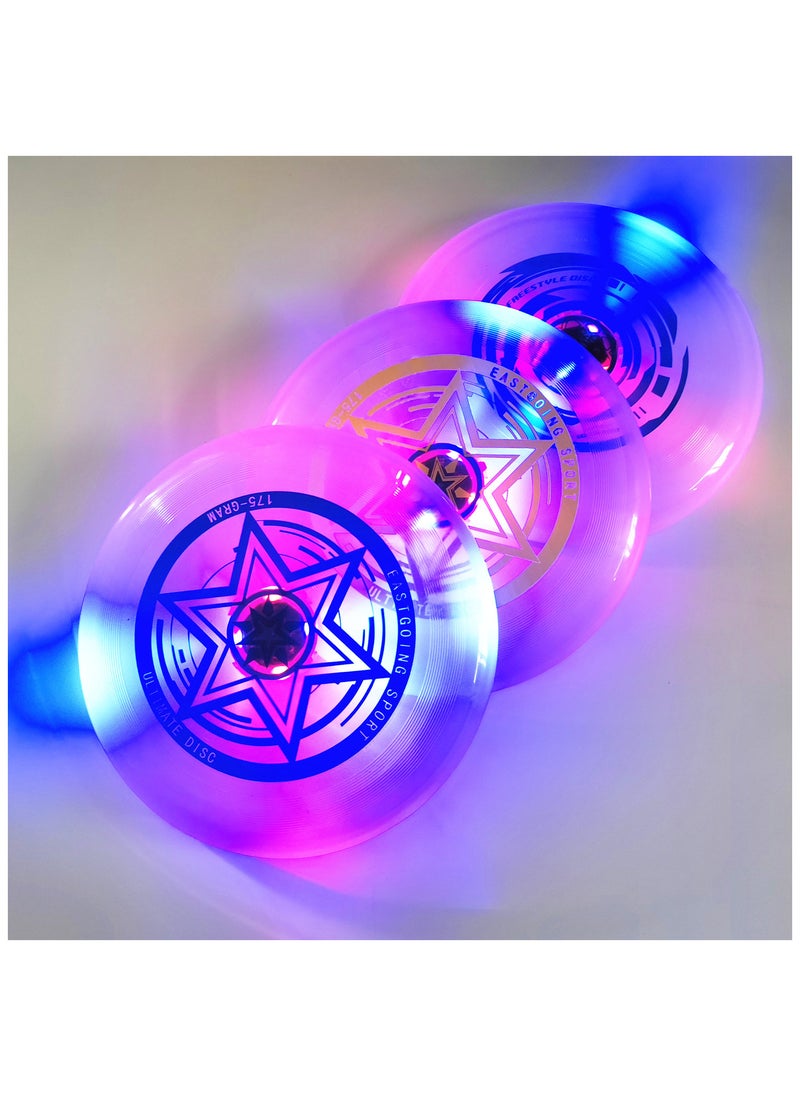 Generic - Ultimate Frisbee professional game Frisbee beach LED Frisbee standard 27cm,175g Frisbee Light Blue Light Blue - Image 1