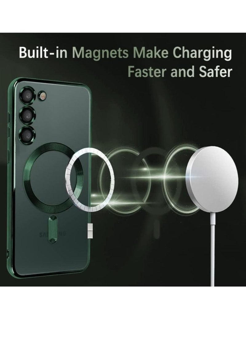 راكسوم حالة واضحة مغناطيسية لـ Samsung Galaxy S23 Ultra مع حامي عدسة الكاميرا Magsafe متوافقة - Image 3