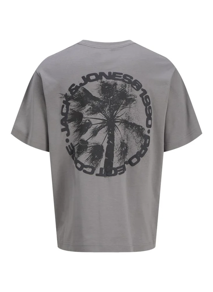 JACK & JONES Plus Size Print Crew Neck T-Shirt