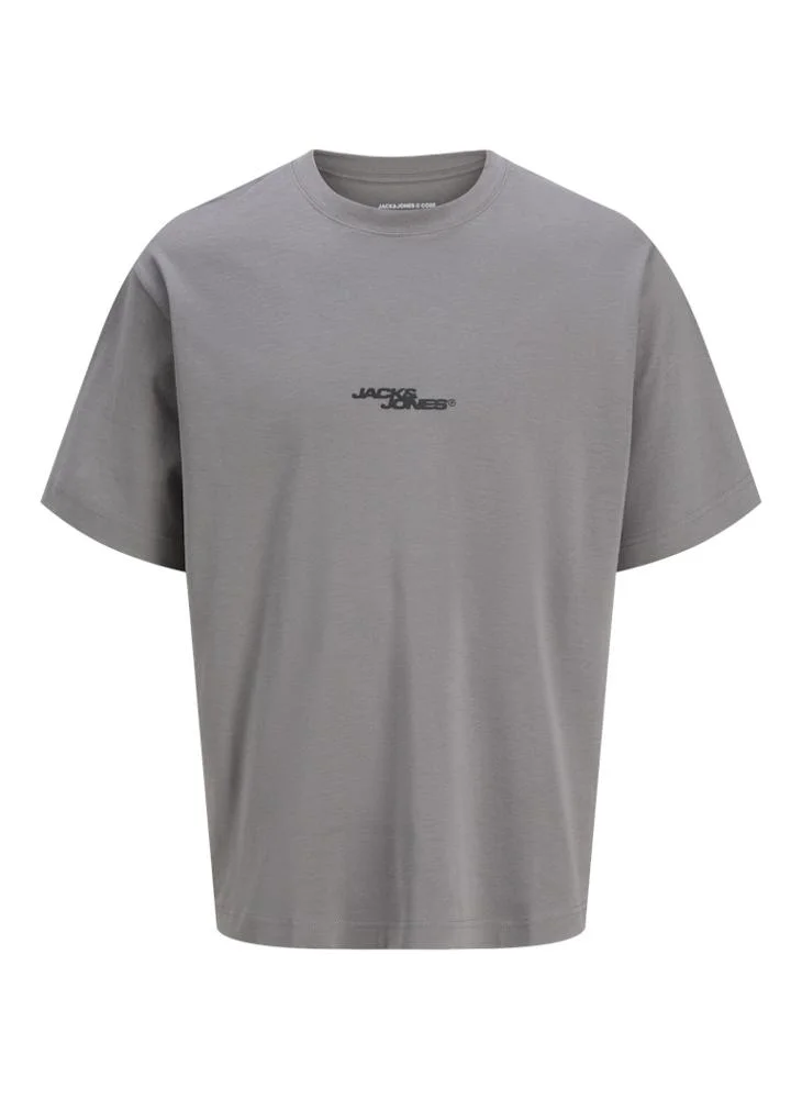 JACK & JONES Plus Size Print Crew Neck T-Shirt