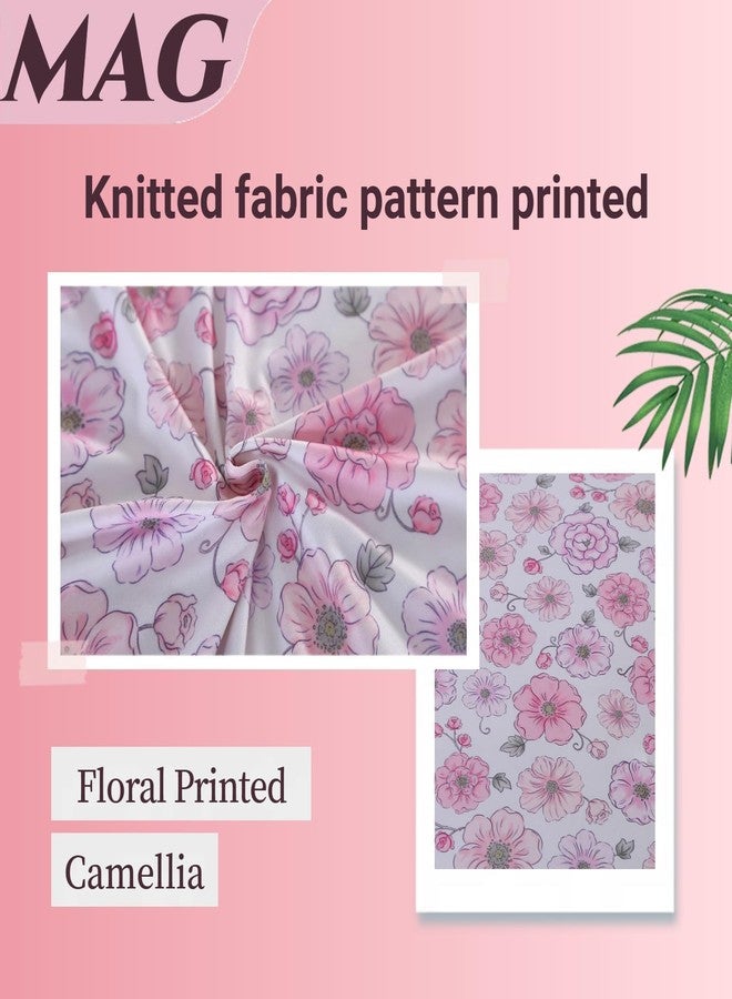 MAG 3Pcs Twin Size Floral Microfiber Jersey Knit Comforter Set,Pink Flower Bedding Comforter set Twin Size,Soft Cooling Bed Set,with 1*comforter and 2*Pillowcases,Best Home Decor Gift for Girls and Women. - Image 5