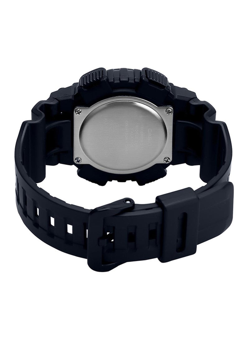 CASIO Men Synthetic Analog & Digital Quartz Watch AEQ-110W-1BVDF - 47 mm - Black - Image 2