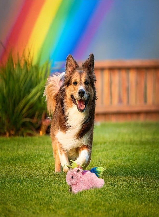 Multipet Unicorn Dog Toy | Small Squeaky Unicorn Dog Toy | Stuffed Toy for Dogs | Plush Squeaker Dogs Toys | Small/Medium Breed | Pink | 6" - Image 4