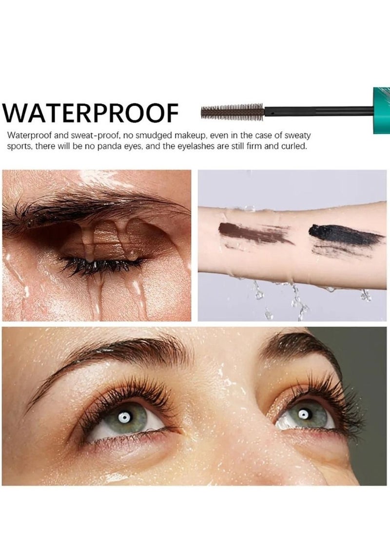ibcccndc Brown Liquid Lash Extensions Mascara Long Lasting Thick and Long Waterproof Smudge Proof Mascara Natural Lengthening and Thickening Effect Long Lasting and Lash Doubling Formula Liquid Mascara 02  - Image 5