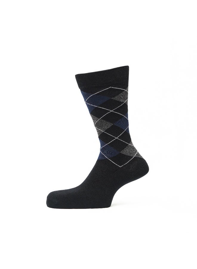 Weave Joy Men's Socks standered Size,5 Pairs,Business Formal Soft Breathable,Cotton Crew Calf High Socks - Image 3
