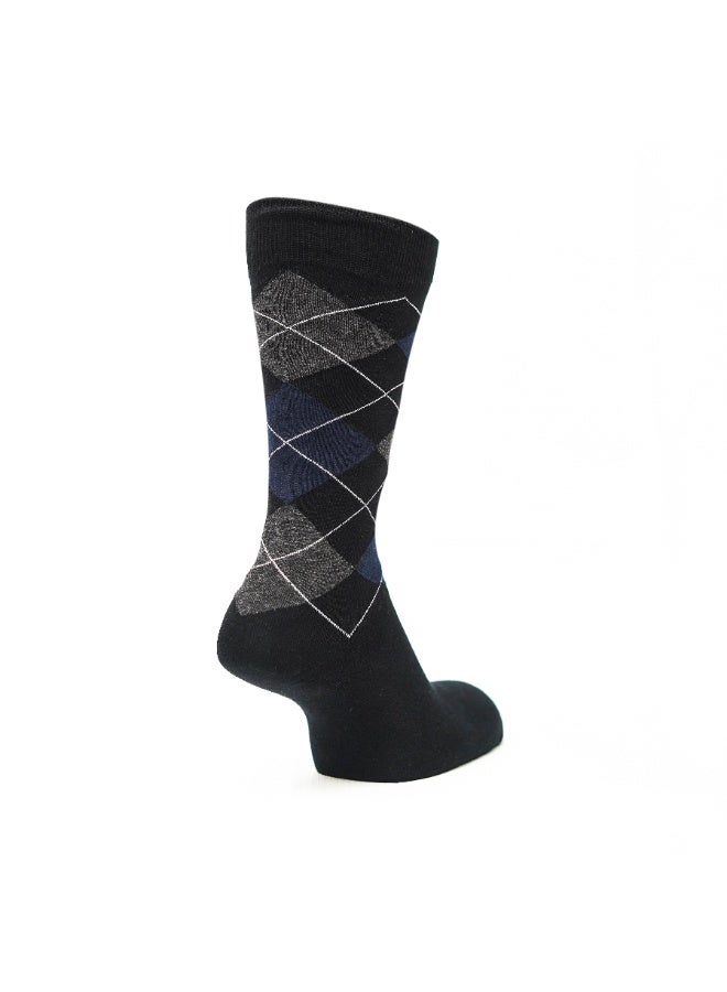 Weave Joy Men's Socks standered Size,5 Pairs,Business Formal Soft Breathable,Cotton Crew Calf High Socks - Image 4