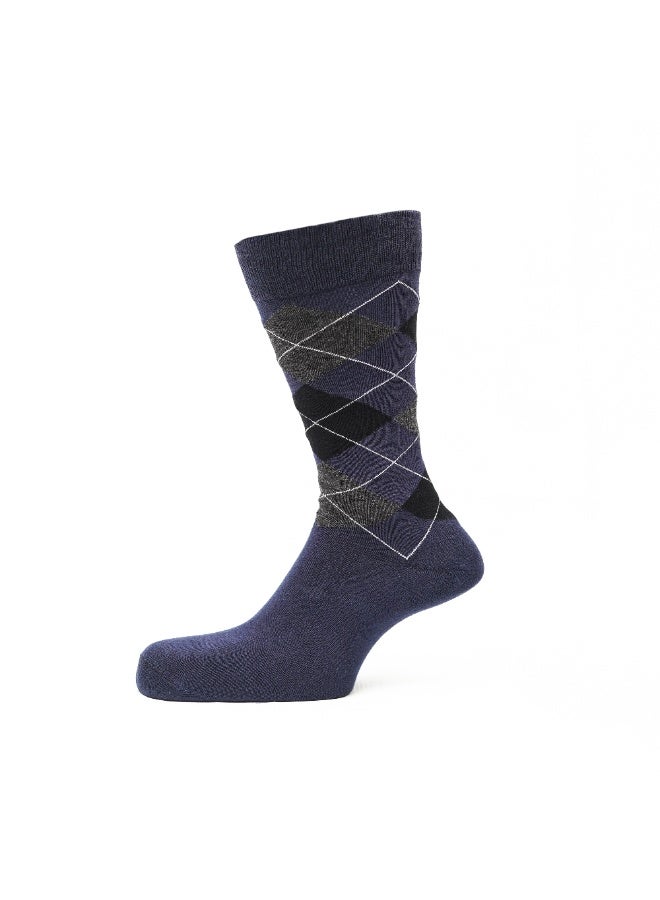 Weave Joy Men's Socks standered Size,5 Pairs,Business Formal Soft Breathable,Cotton Crew Calf High Socks - Image 5