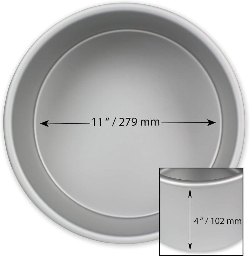 PME Round Cake Pan, 11-Inch, White - Image 2