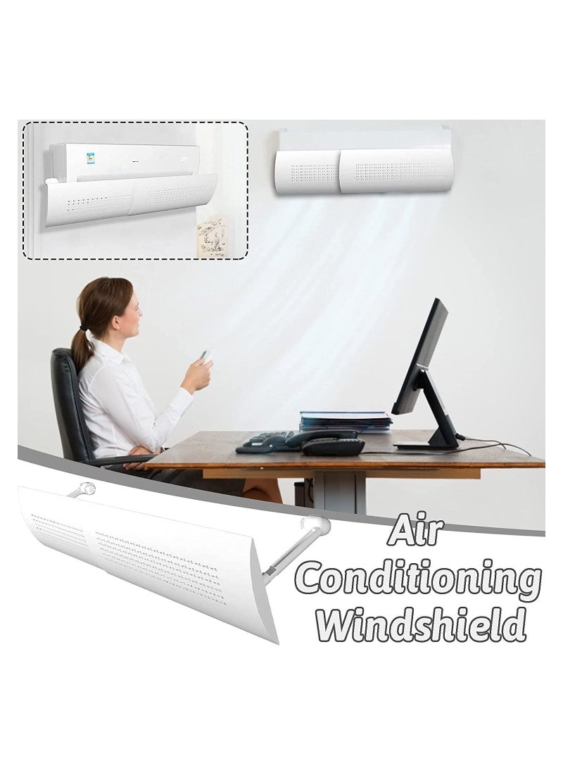 RYNX المنزل قابل للتعديل مكيف الهواء الزجاج الأمامي الرياح يربك تهب غطاء منحرف تكييف الهواء الزجاج الأمامي مكافحة مباشرة - Image 3