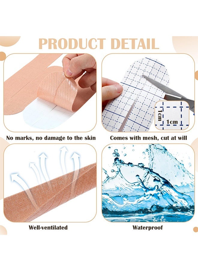 Peachjoy 12 Count Kinesiology Tape for Knees, Pre-Cut Waterproof Original Cotton Knee Tape, Flexible and Durable Sports Tape for Support and Comfort During Workouts - Image 4