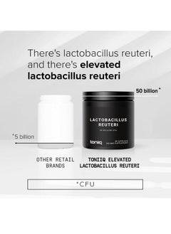 Toniiq Toniiq 50 Billion CFU Lactobacillus Reuteri Probiotic 50mg per Serving - L Reuteri Probiotics - Highest CFU Count Lactobacillus Reuteri Probiotic - 60 Vegetarian Capsules - 60 Servings  - Image 4