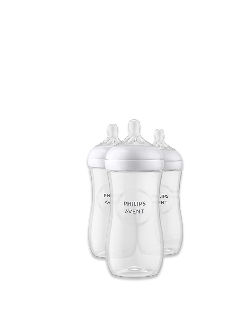 Avent 3-Pack Natural Wide Neck Bottles - Clear one Size - pzsku/Z10D3C71A4C70D5E201C5Z/45/_/1736411609/27283cac-2df8-445e-b075-4a5441295c7c