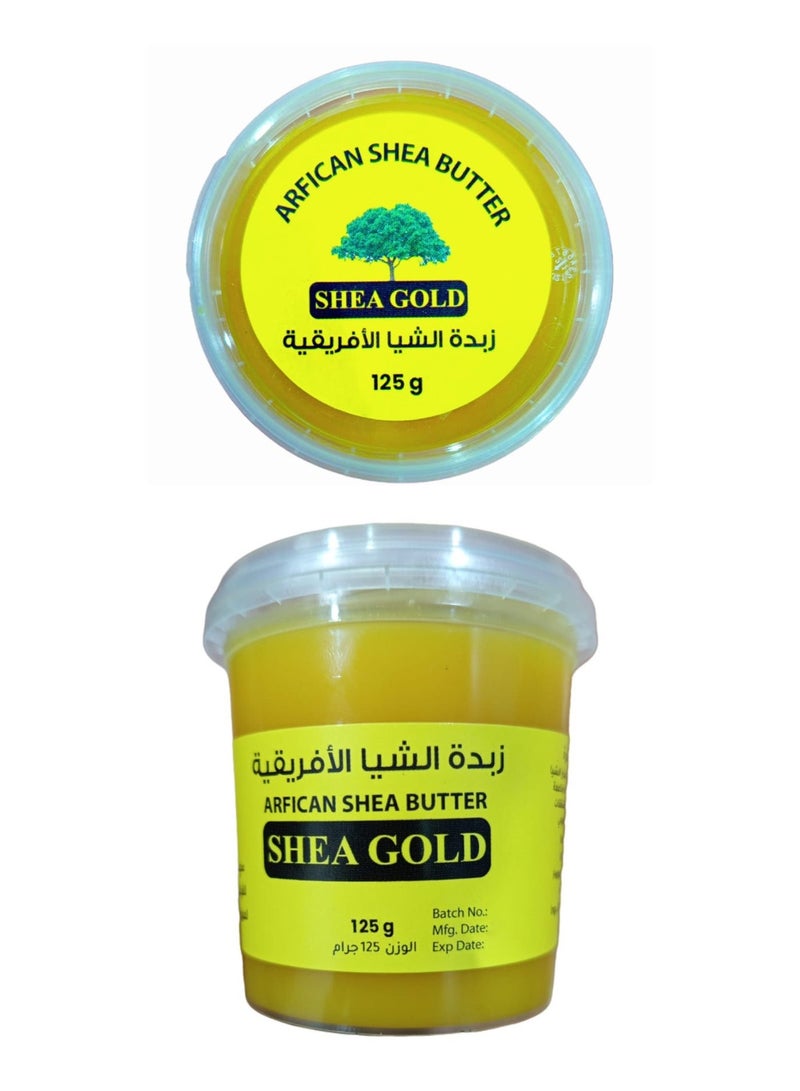 SHEA GOLD Two Pieces of African shea butter 125 gm - Image 4