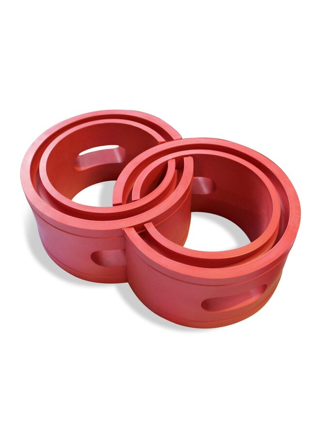 وسادة عازلة لزنبرك لولبي أمامي وخلفي للسيارة/حامل ممتص صدمات تعليق السيارات، طقم معزز للأداء، قطع غيار سيارات عالمية (A) - Image 1