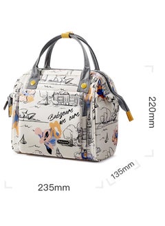 Babycare Babycare - Mini Diaper Bag, Blue, 235 x 135 x 220 mm, BPA-Free, Non-Toxic, Compact Design, Lightweight, Durable Material, Waterproof, Easy to Clean, Adjustable Strap, Multiple Compartments, Bottle Holder, Travel-Friendly, Stylish Look, Ideal for Quick Outings  - Image 2