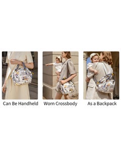 Babycare Babycare - Mini Diaper Bag, Blue, 235 x 135 x 220 mm, BPA-Free, Non-Toxic, Compact Design, Lightweight, Durable Material, Waterproof, Easy to Clean, Adjustable Strap, Multiple Compartments, Bottle Holder, Travel-Friendly, Stylish Look, Ideal for Quick Outings  - Image 3