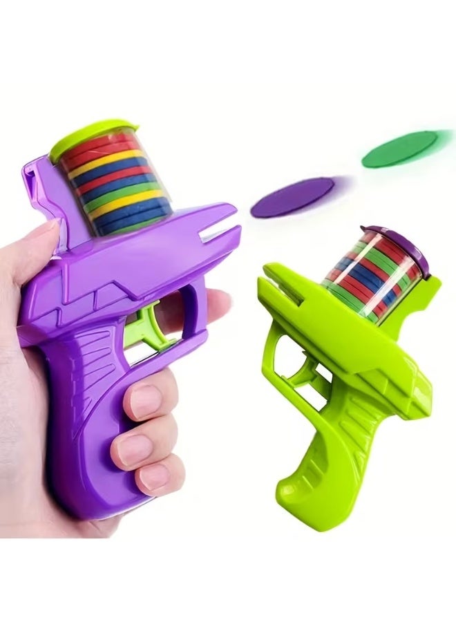 Goolsky Colorful Foam Disc Launcher Toy for 3+, Handheld Flying Saucer Shooter for Indoor & Outdoor Play, Durable Plastic Party Game for, Gift Idea for Group Activity & Family Fun - Image 3