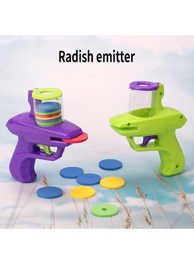 Goolsky Colorful Foam Disc Launcher Toy for 3+, Handheld Flying Saucer Shooter for Indoor & Outdoor Play, Durable Plastic Party Game for, Gift Idea for Group Activity & Family Fun - Image 4