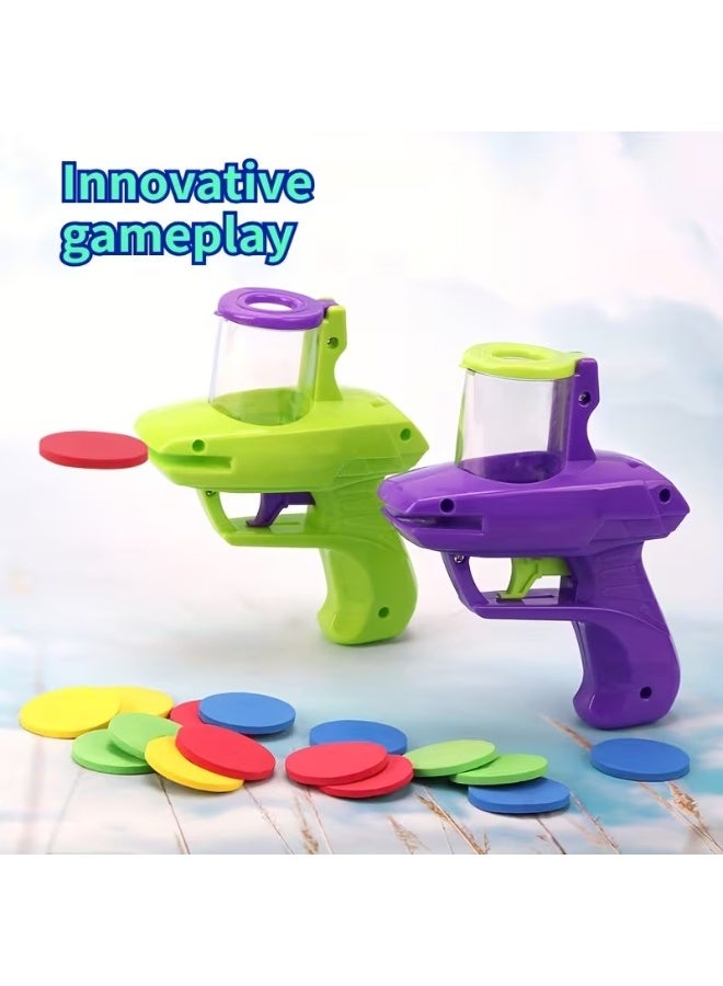 Goolsky Colorful Foam Disc Launcher Toy for 3+, Handheld Flying Saucer Shooter for Indoor & Outdoor Play, Durable Plastic Party Game for, Gift Idea for Group Activity & Family Fun - Image 2