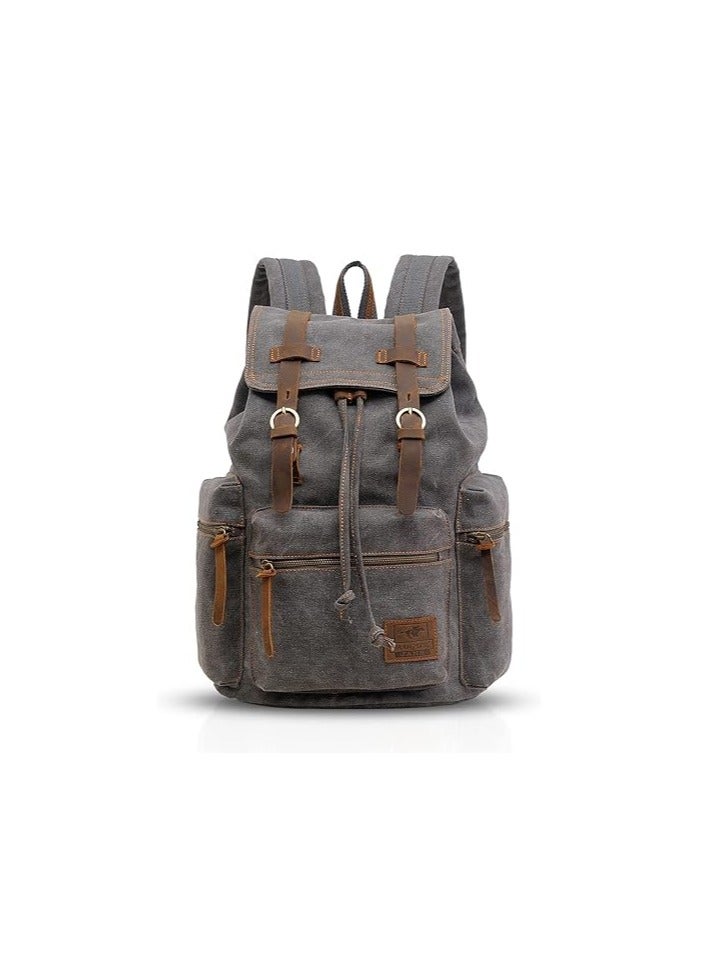 FANDARE Retro Canvas Hiking Backpack - Image 1