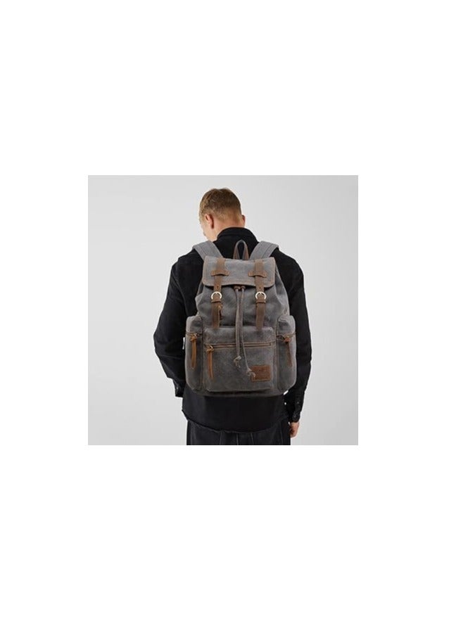 FANDARE Retro Canvas Hiking Backpack - Image 2