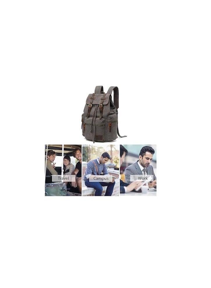 FANDARE Retro Canvas Hiking Backpack - Image 3
