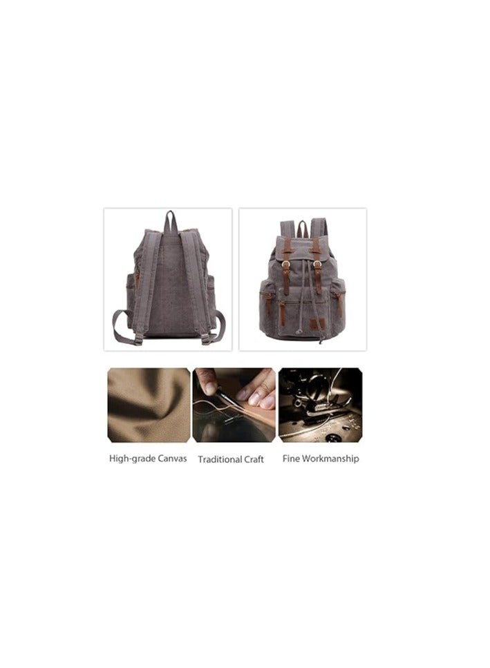FANDARE Retro Canvas Hiking Backpack - Image 4