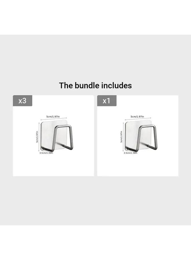 2pcs 4pcs Stainless Steel Sponge Holder Kitchen Sink Drain Storage Rack - Image 1