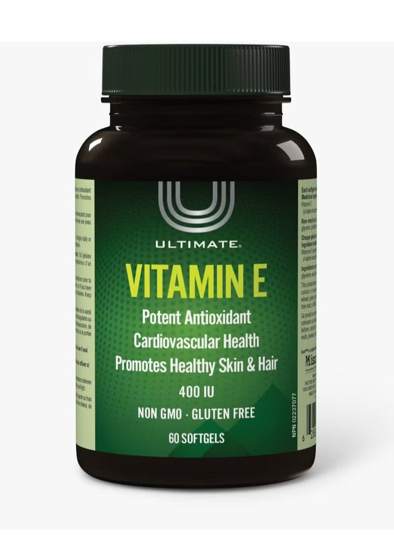 Vitamin E 400 IU Softgels 60’s