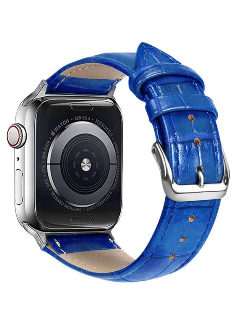 TEMPO Durable Band Compatible with Apple Watch 38mm 40mm 41mm for Men Women, Crocodile Leather ,Waterproof Strap for iWatch Series 10 9 8 7 6 5 4 3 2 1 SE  - Image 1