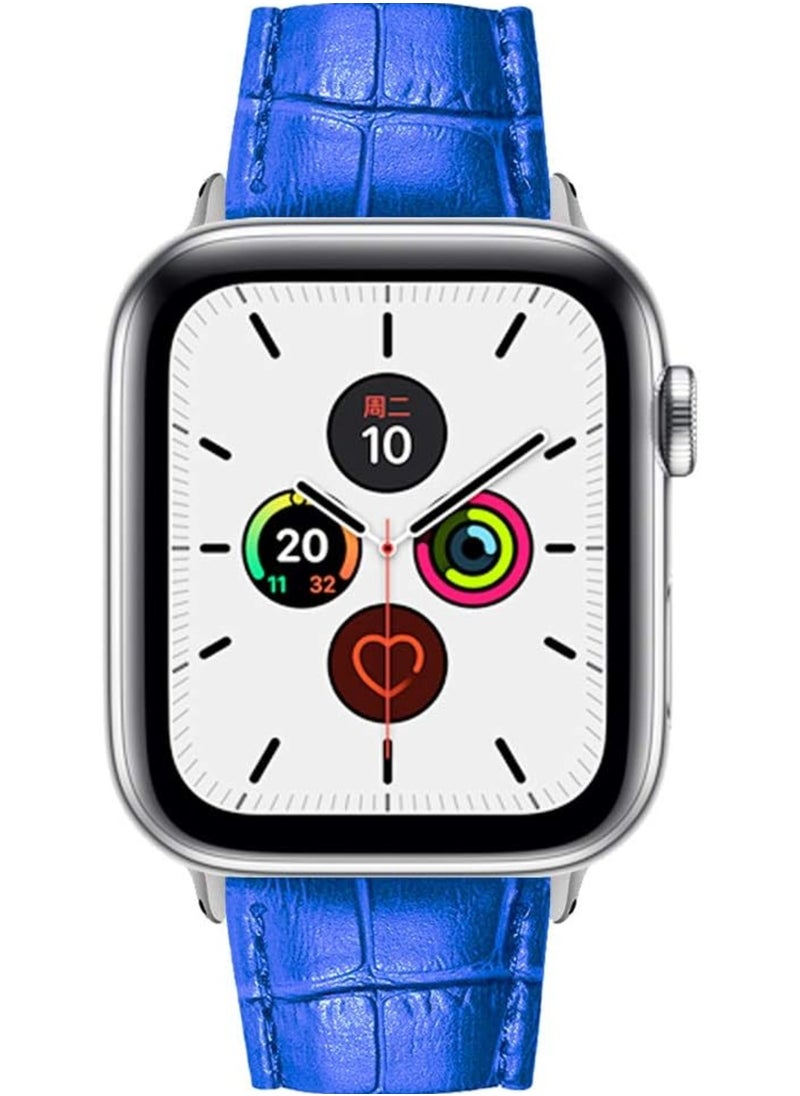 TEMPO Durable Band Compatible with Apple Watch 38mm 40mm 41mm for Men Women, Crocodile Leather ,Waterproof Strap for iWatch Series 10 9 8 7 6 5 4 3 2 1 SE  - Image 2