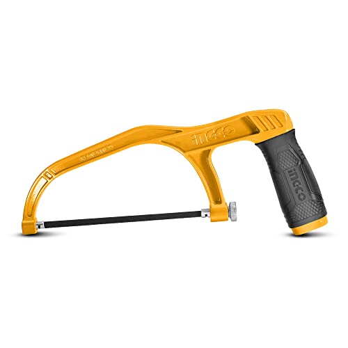 INGCO Mini Hacksaw, 150mm (6") Hand Saw, Comfortable Handle Aluminium Body With 1 pcs Blade for Metal, Wood, PVC Pipes - Image 2