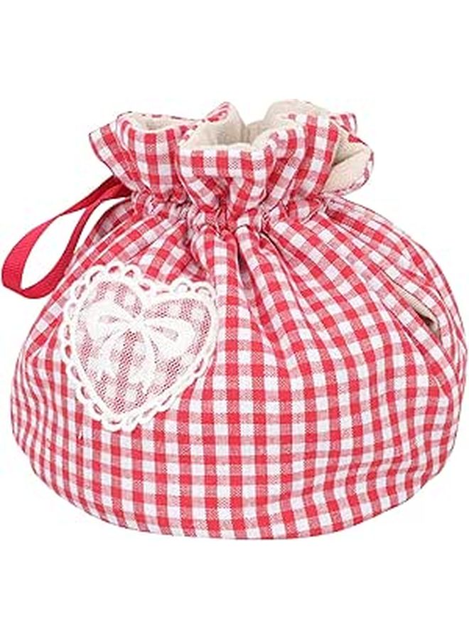 Cotton Drawstring Insulated Teapot Cover Heat Resistant Dustproof Warmer Cozy - Image 1