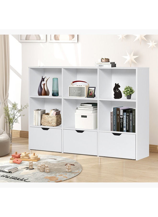Vanilla Cody Storage Cabinet With 3-Drawers 140 x 106.5 x 40 cm