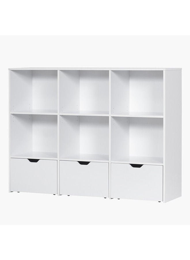 Vanilla Cody Storage Cabinet With 3-Drawers 140 x 106.5 x 40 cm