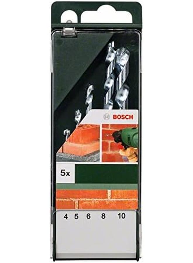BOSCH Set Of Standard Drill Bits For Economic Drilling Inch All Types Of With Impact Resist And Tungsten Carbide Tip Diameter Mm X Length Mm 4.0X75 5.0X85 6.0X100 8.0X120 10.0X120 5 Pcs - Image 2