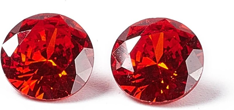 Craftdady 10pcs 7mm Cubic Zirconia Stone Colorful Loose CZ Rhinestone Faceted Cabochons for Earring Bracelet Pendants Jewelry DIY Craft Making - Image 2