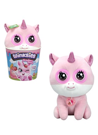 Winksies Interactive Soft Toy - Strawberry Unicorn with Blinking Eyes & Sound Effects – Cuddly Plush Toy for Kids 3+ – Ice Cream Cone - pzsku/Z10D447D09418F3255CF7Z/45/1751368648/d6e93ea2-fd66-4306-95f4-bca9886630d1