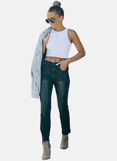 يونيكي Black Slim Fit Clean Look High-Rise Jeans  - Image 4