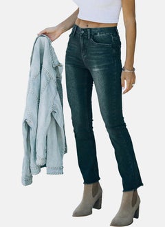 يونيكي Black Slim Fit Clean Look High-Rise Jeans  - Image 2