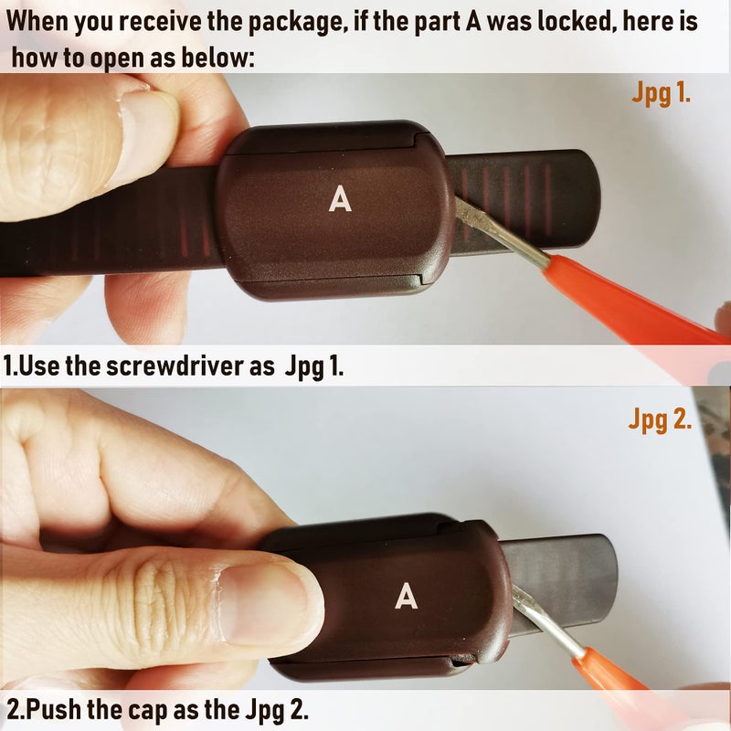 BAOWEIJD Child Safety Cabinet Locks for Baby Proof,Child Proof Safety Locks for Cabinets,Drawers,Cupboard,Oven,Fridge,8Packs Brown Locks,BAOWEIJD - Image 5