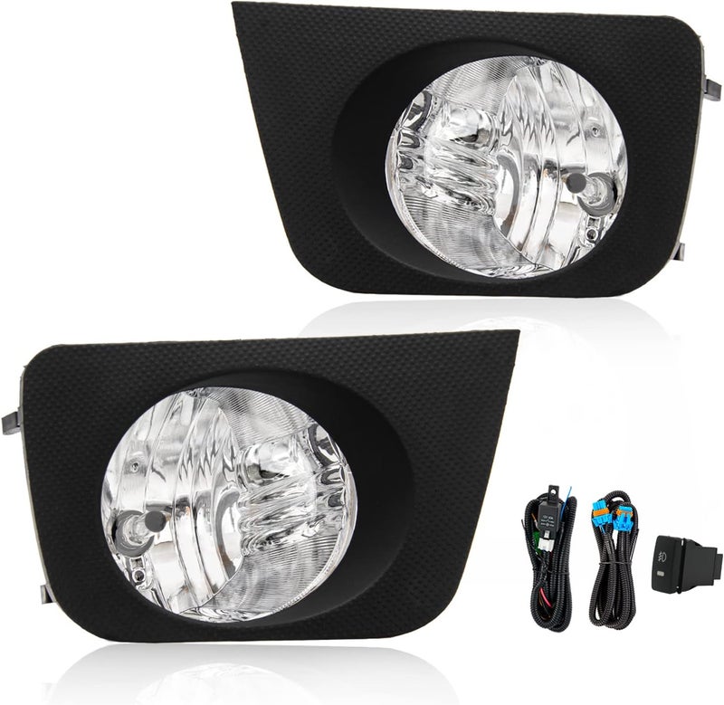 RAPOOSANS Fog Light Assembly Kit for 2006-2009 Toyota 4Runner with Halogen Bulbs - Image 2